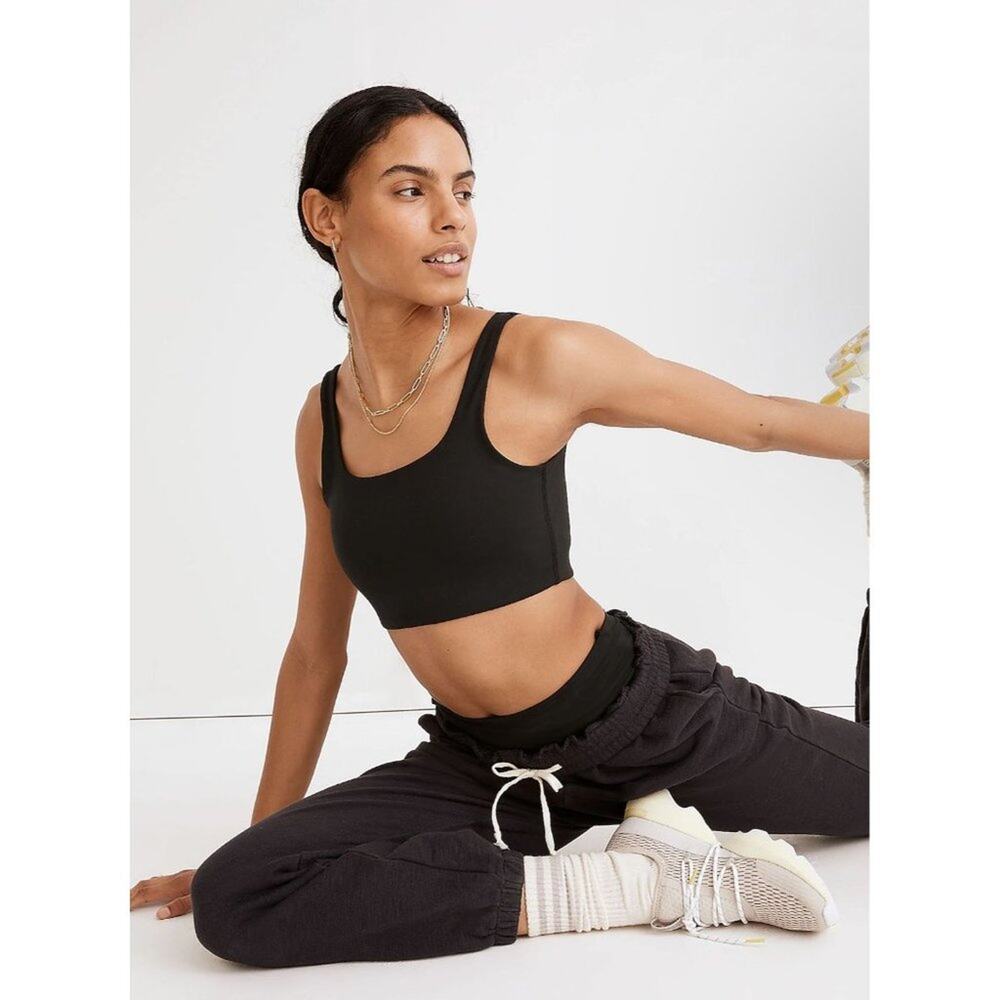 Madewell Flex Square-Neck Sports Bra [C-13]